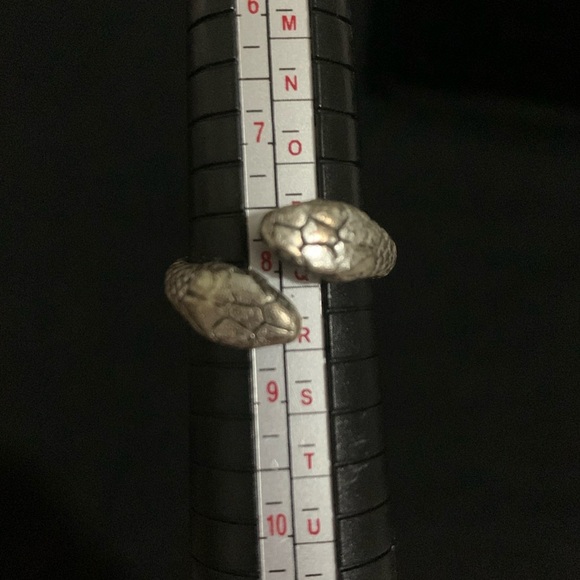 Double Headed Snake Ring Unisex Size 8 - Picture 5 of 7
